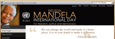 Nelson Mandela International Day, July 18, For Freedom, Justice and Democracy