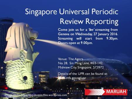 Singapore UPR Invite
